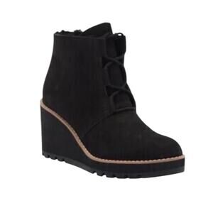 NWOT Eileen Fisher Alpine Genuine Shearling Lined Black Booties – Sz 9